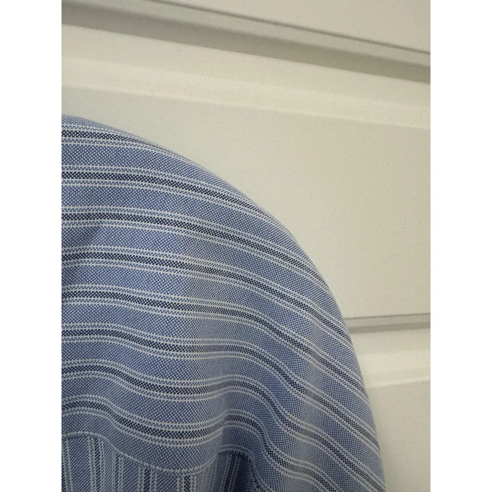 Polo Ralph Lauren Mens 3XB Blue White Striped Oxford Button Down Classic Shirt